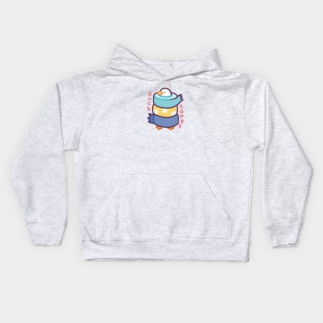 Duck Tapes (Center Position) Kids Hoodie by Meil Can